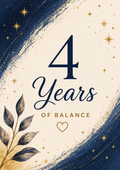 4 Years of balance card